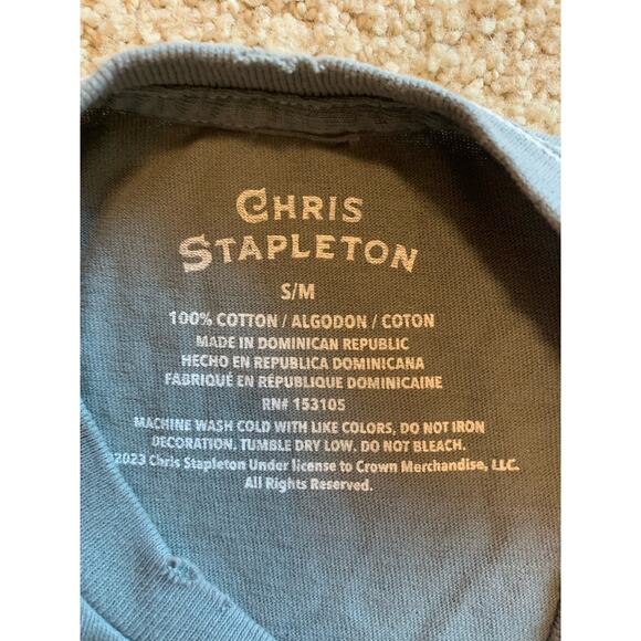 NWOT Chris Stapleton Grey Graphic Tee - Picture 3 of 3